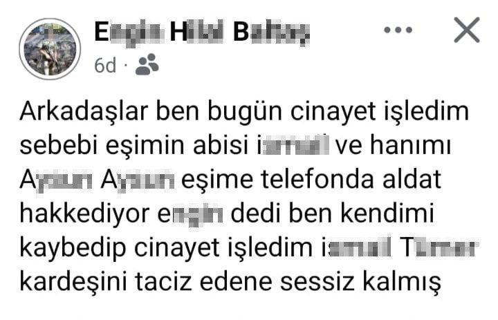 Bolu’da eşini öldüren zanlı, cinayeti sosyal medyadan itiraf etti Bolu’nun Mudurnu ilçesinde bir kişi, tartıştığı eşini tüfekle vurarak öldürdü.