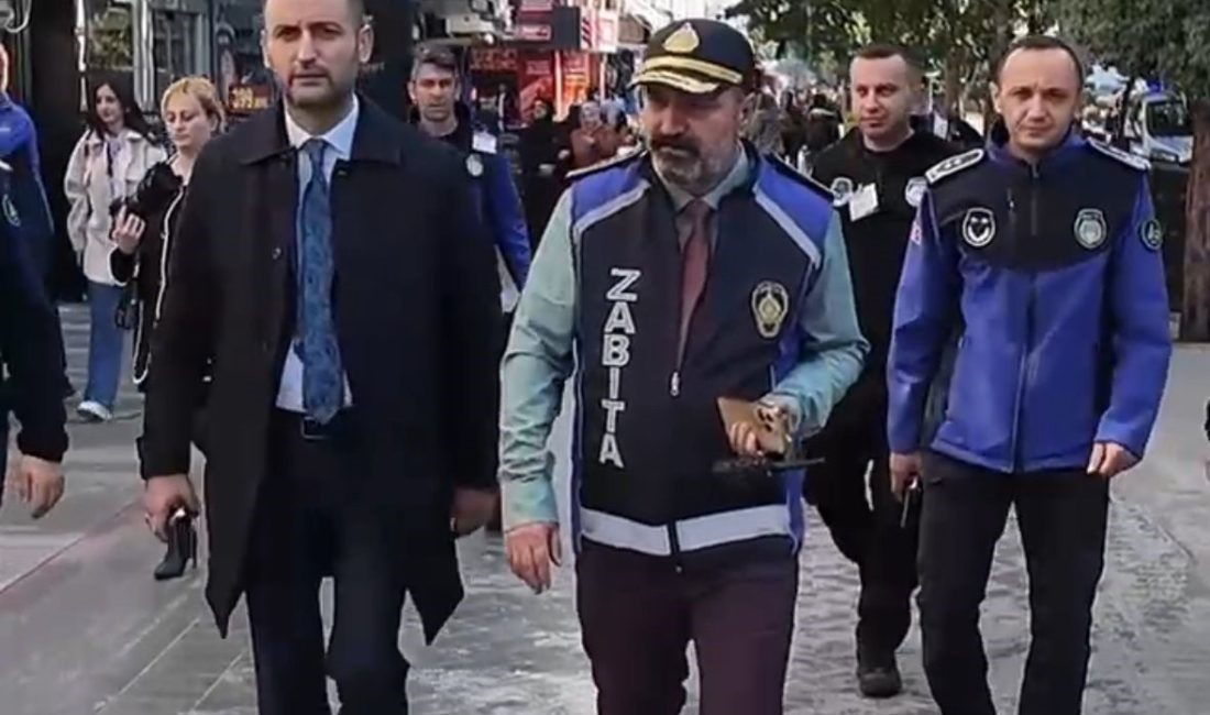 Bolu’da işgaliye ve kirliliğe neden olan işletmelere ceza kesildi Bolu’da kaldırım işgal eden ve dükkanın önünü kirleten işletmelere zabıta