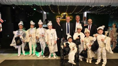 Bilecik’in Bozüyük ilçesinde düzenlenen Toplu Sünnet Düğünü organizasyonunda 65 çocuk