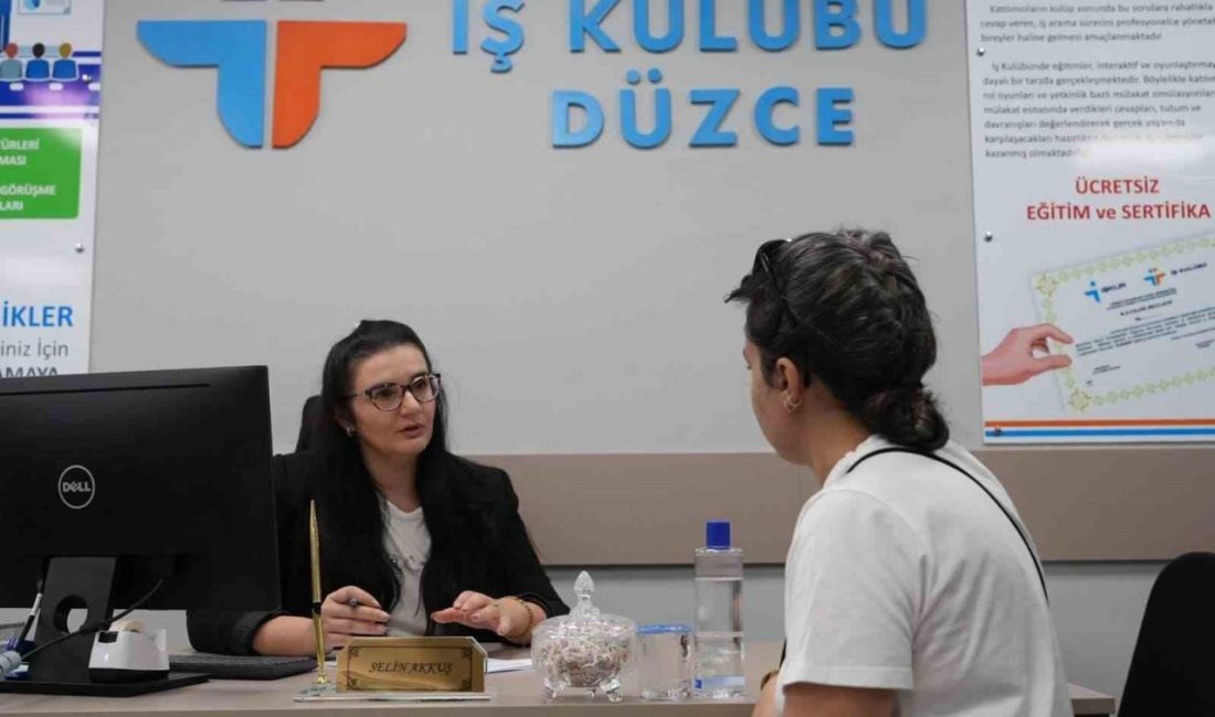 Düzce İş Kulübü, iş veren ile işçi arasında köprü oluyor Düzce Belediyesi tarafından kurulan Düzce İş Kulübü, şehirde iş verenler