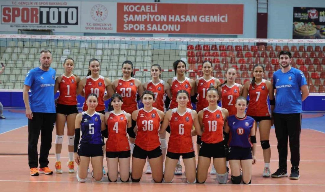 Düzce Kadın Voleybol takımı ilk galibiyetini aldı Türkiye Voleybol Federasyonu (TVF) 2. Liginde mücadele eden Düzce Voleybol