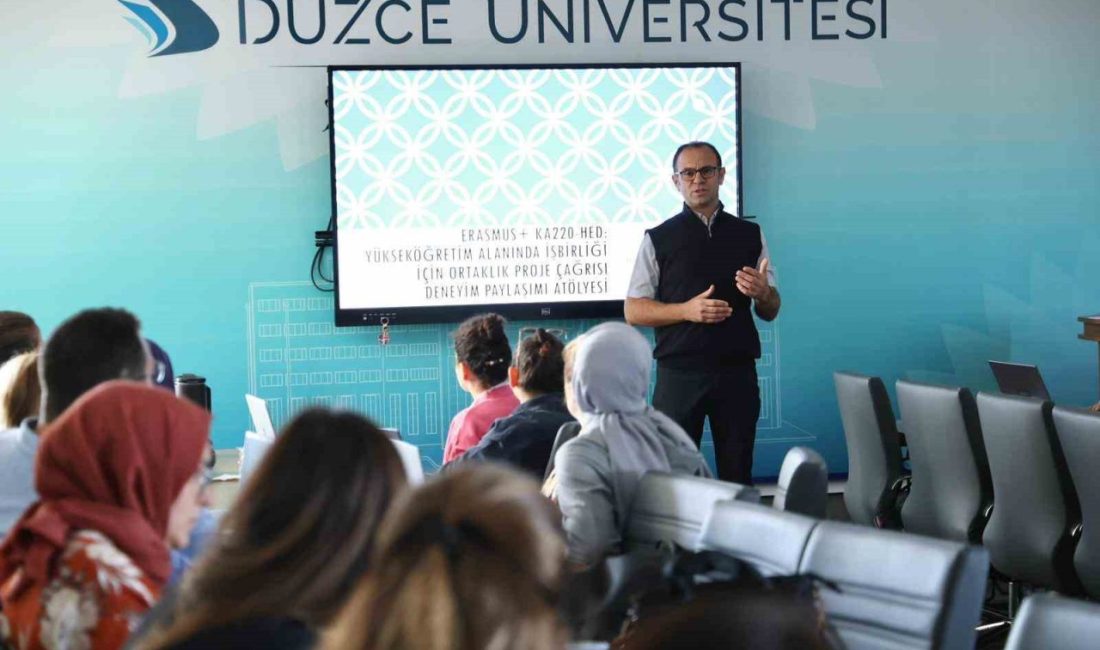 Düzce Üniversitesi Araştırma Dekanlığı tarafından düzenlenen “Erasmus+ KA220 Projeleri Atölyesi”