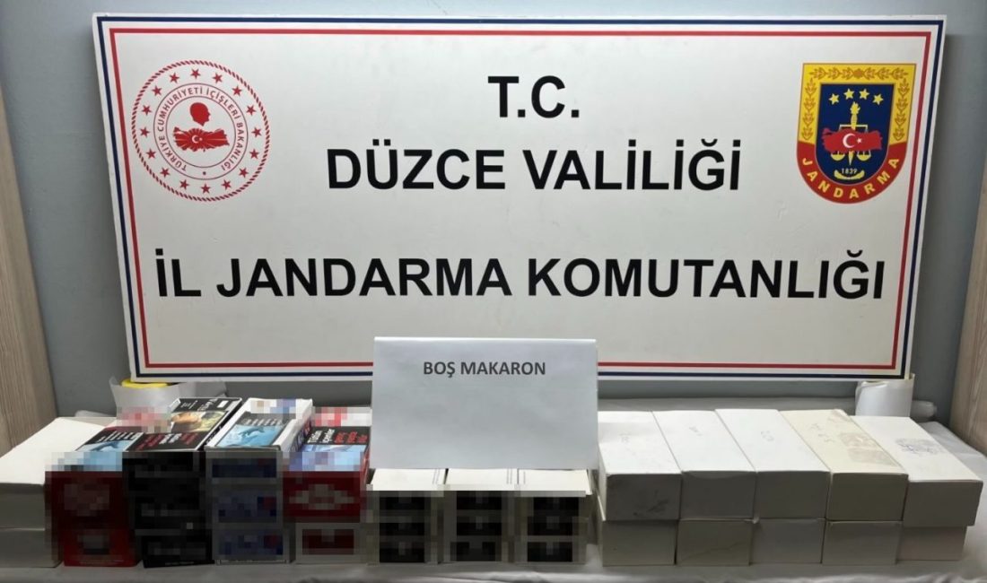 Düzce’de 86 bin makaron ele geçirildi DÜZCE(İHA) – Düzce’de yapılan 7 ayrı operasyonda 25 bin 600’ü