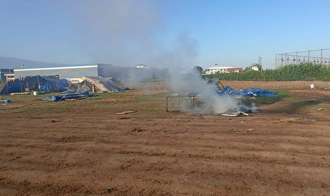 Düzce’de kanepe yakan kişiye para cezası Düzce’de kamuya açık alanda kanepe yakarak çevre ve hava kirliliğine