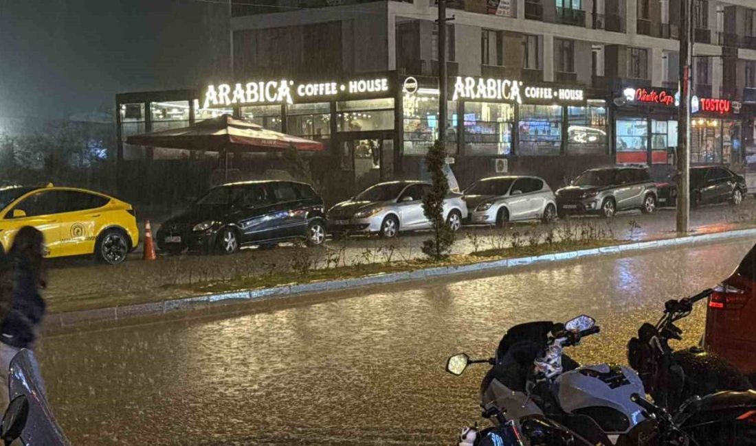 Düzce’de şiddetli yağış sokakları göle çevirdi Düzce’de bir anda bastıran sağanak yağış sokakları göle çevirdi. Meteoroloji
