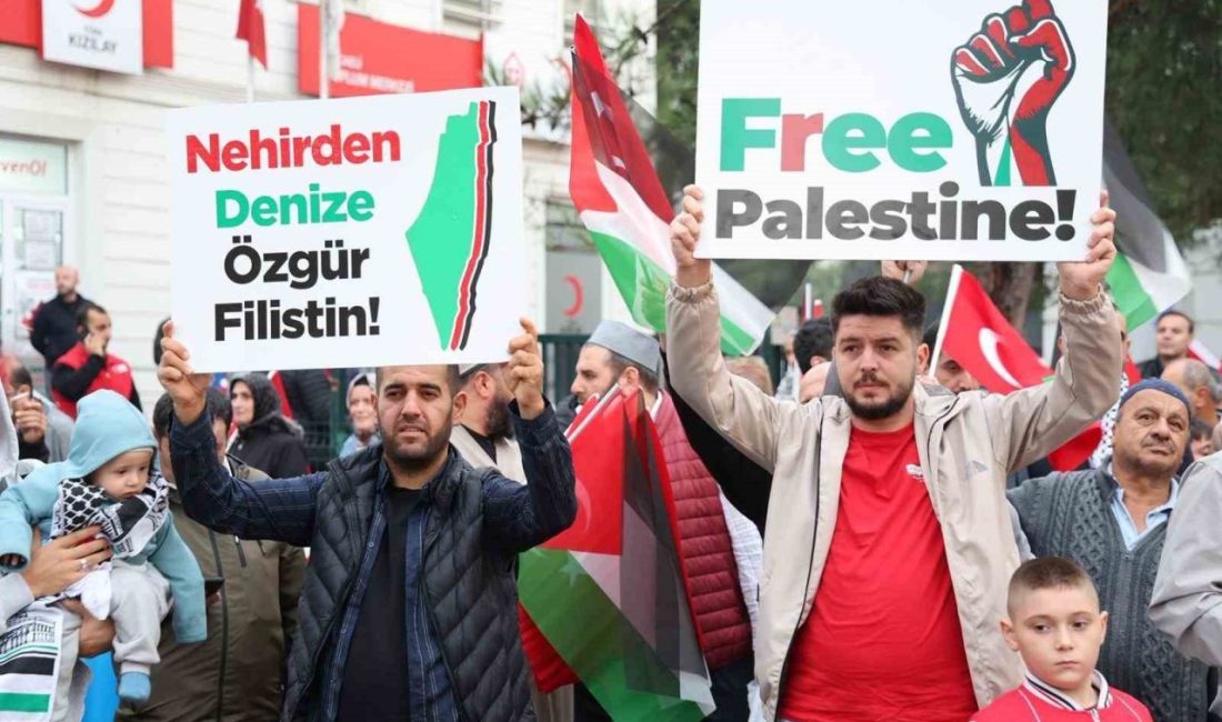 Gebze’de binlerce kişi Gazze için yürüdü Gebze’de Gazze’ye destek amacıyla yürüyüş düzenlendi. Binlerce kişi, Filistin bayrakları