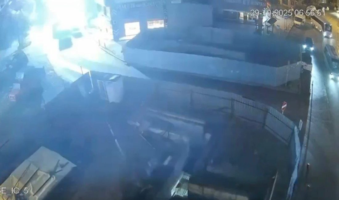 Gebze’deki binanın yıkılma anı kamerada Kocaeli’nin Gebze ilçesinde enkazında 2 çocuğun cansız bedenine ulaşılan binanın