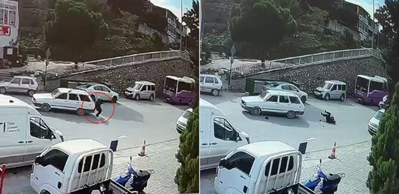 Geri manevra yapan otomobil, bastonla yürüyen yaşlı adama çarptı Sakarya’nın Pamukova ilçesinde bastonuyla yürüyen yaşlı adam, geri manevra yapan