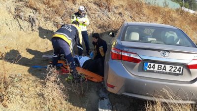 Bolu-Mudurnu kara yolunda hastaneye gitmek üzere Beypazarı’ndan yola çıkan yaşlı