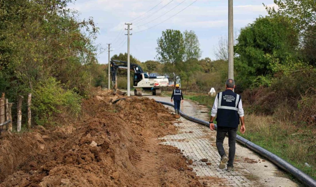 Hendek’te kesintisiz içme suyu taşıyacak hat devreye alınıyor SASKİ, Hendek’in içme suyu altyapısını güçlendirmek gayesiyle 3 bin 100