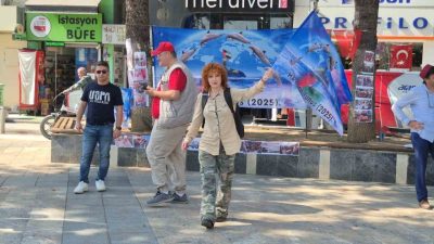 Gazze’ye destek olmak amacıyla İstanbul’dan Kudüs’e yürüyüş başlatan İstanbul Ticaret