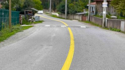 DÜZCE (İHA) – Düzce’de 6 köyde daha yol çizgi çalışmaları