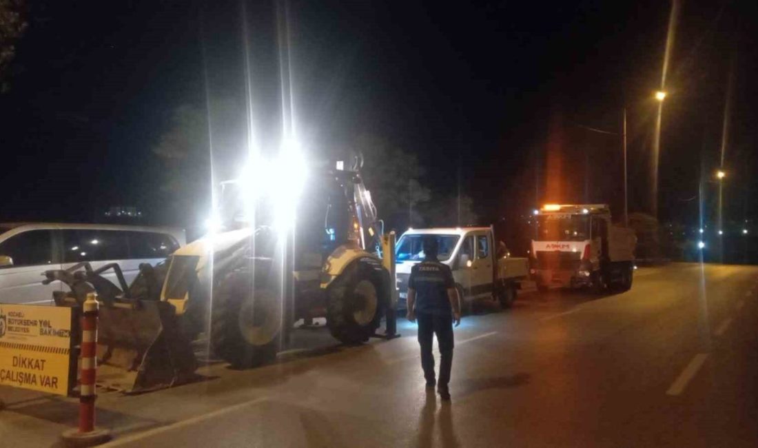 Kocaeli’de yola beton dökerek çevre kirliliğine neden olduğu ve trafik