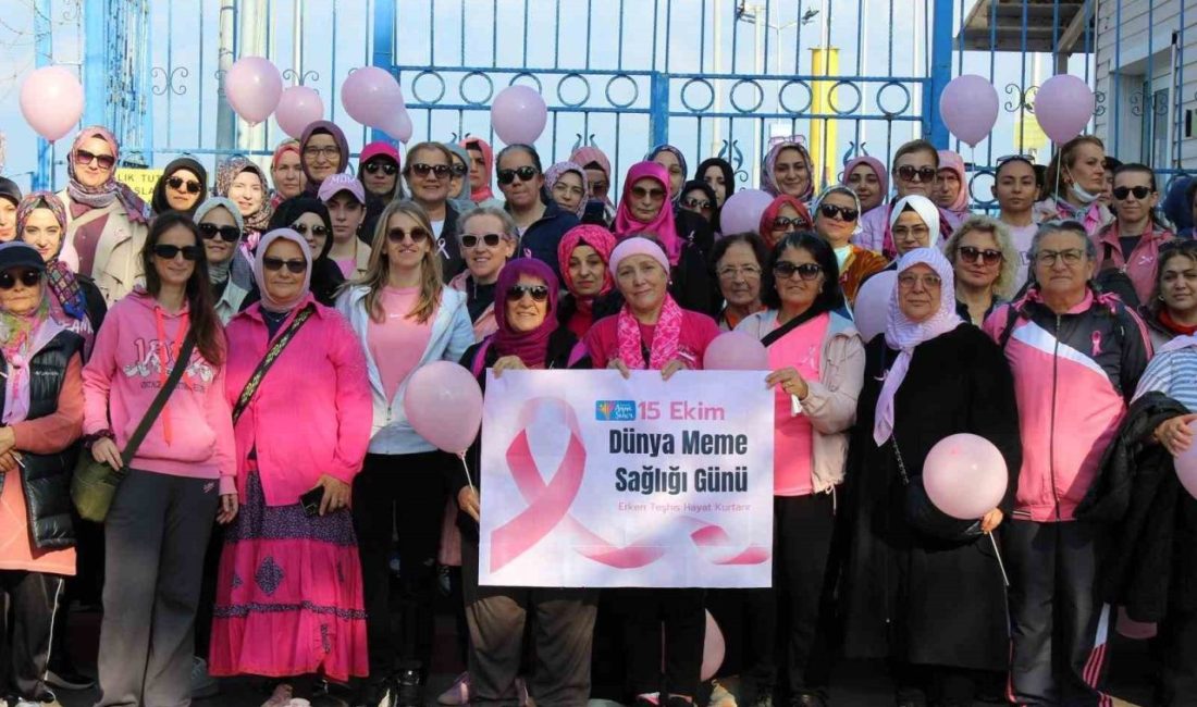 Kocaeli’de sağlıklı ve aktif yaşam sürmeleri adına kadınlar, Dünya Meme