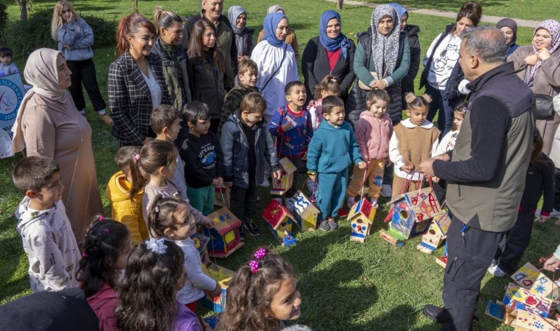 Minik ellerden kuşlara sıcak yuva Bolu’da anaokulu öğrencileri, doğa sevgisini pekiştirmek ve çevre bilincini geliştirmek