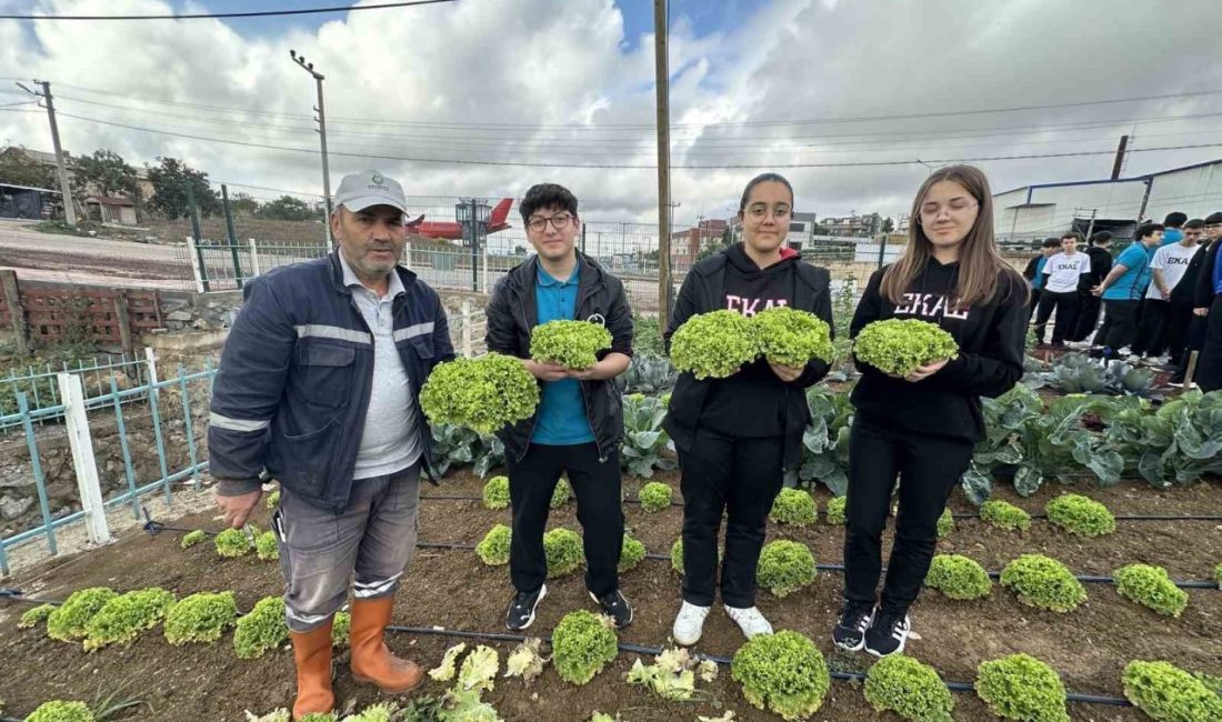 Çayırova’da lise öğrencileri belediye tarafından yeni hizmete açılan “Bahçem Çayırova”