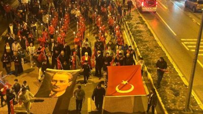 Bilecik’in Osmaneli ilçesinde 29 Ekim Cumhuriyet Bayramı’nın 102’inci Yıl Dönümü