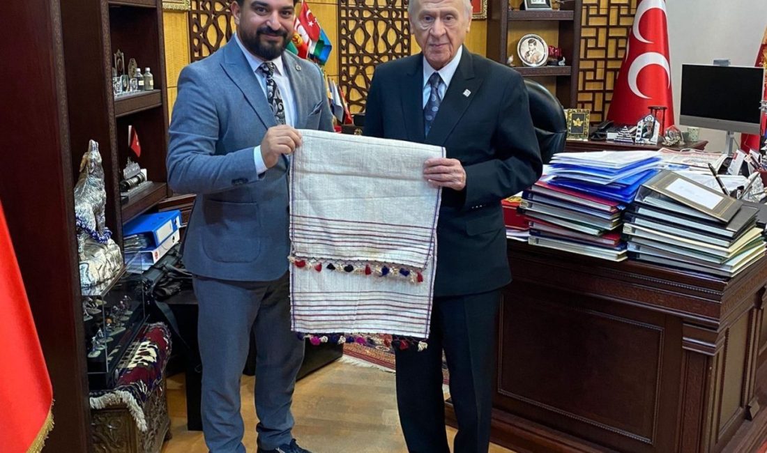 Roman toplumu projelerini Devlet Bahçeli’yle anlattılar Romanlar Konfederasyonu Gençlik Kolları Başkanı Volkan Ersoy, MHP Genel Başkanı