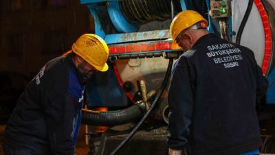 SASKİ, Sakarya genelinde etkili olan kuvvetli yağışlarda 270 personel ve