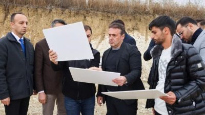 Bilecik Valisi Faik Oktay Sözer, Bilecik’in Söğüt ilçesinde yapımı devam