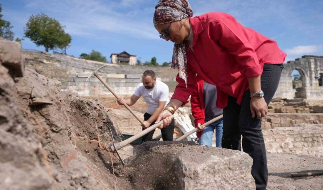 DÜZCE (İHA) – Düzce Belediyesi tarafından yürütülen Konuralp Antik Kentinde