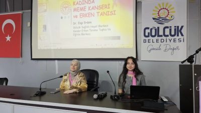 Gölcük’te düzenlenen “Meme Kanseri Farkındalık Paneli”nde düzenli taramanın hayat kurtarıcı