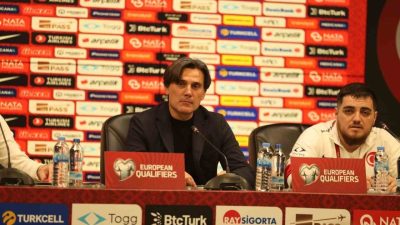 A Milli Futbol Takımı Teknik Direktörü Vincenzo Montella, Gürcistan maçında