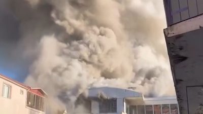 Yalova’nın Termal ilçesinde bir otelin çatı katında çıkan yangın itfaiye