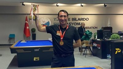 DÜZCE(İHA) – Türkiye 3 bant bilardo şampiyonasında Düzceli sporcu Ahmet