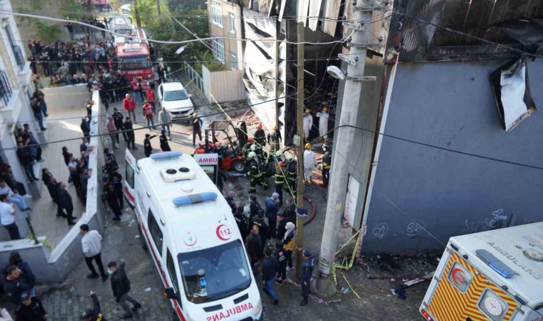 Kocaeli’nin Dilovası ilçesinde parfüm dolum tesisinde 6 kişinin hayatını kaybettiği,