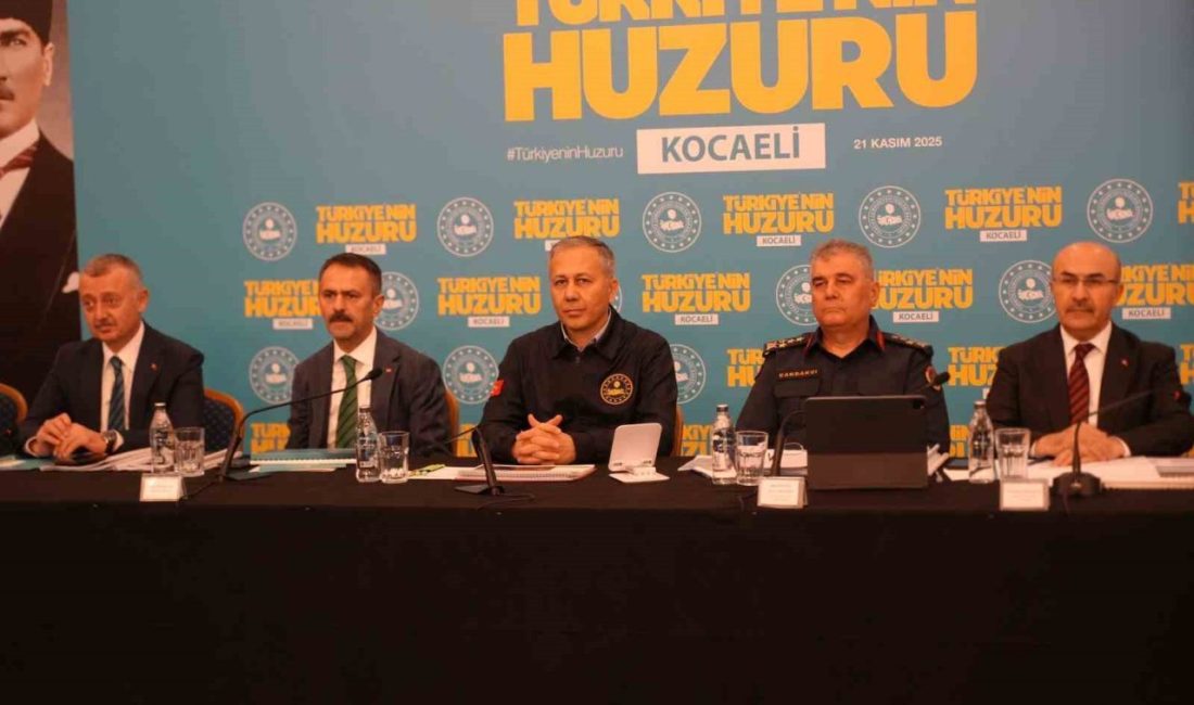 Kocaeli’de güvenlik toplantısında konuşan İçişleri Bakanı Ali Yerlikaya, “Tek bir