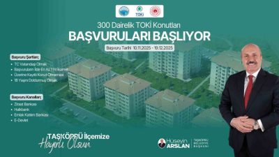 Taşköprü Belediye Başkanı Hüseyin Arslan, TOKİ tarafından ilçede inşa edilecek