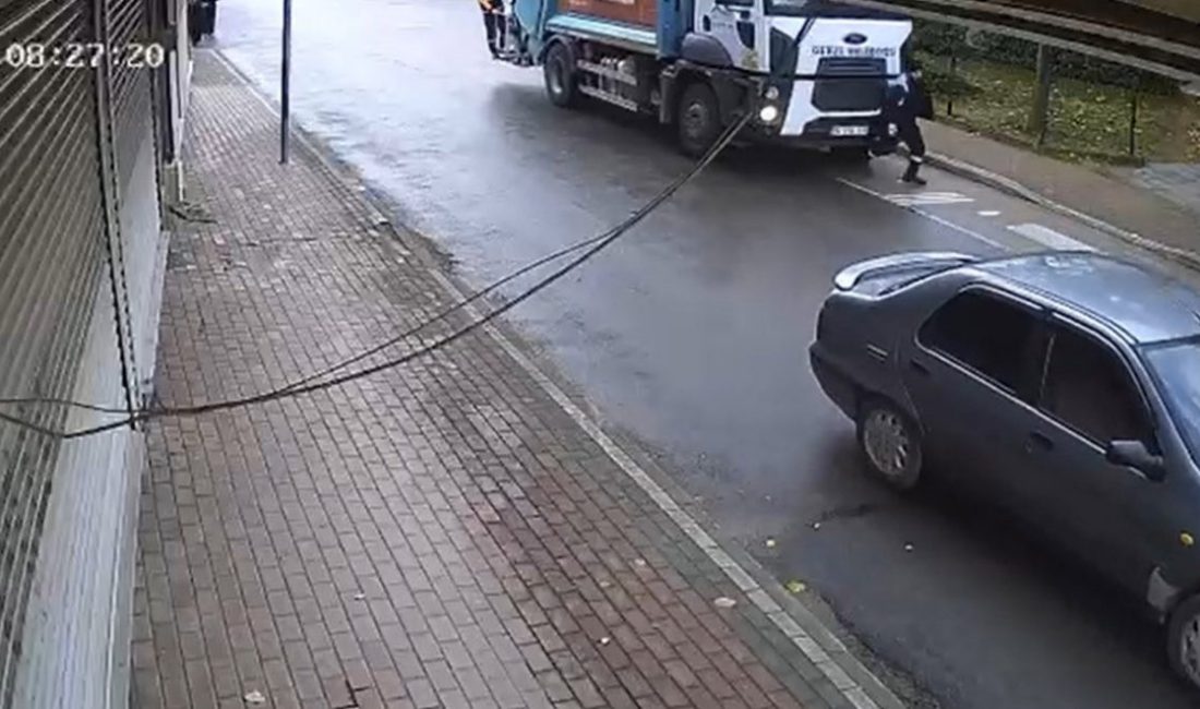 Kocaeli’nin Gebze ilçesinde belediye işçisinin çöp kamyonunun altında kalarak hayatını