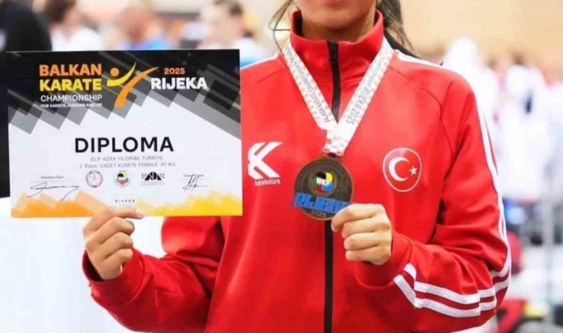 Bilecikli sporcu Elif Azra Yıldırım, Hırvatistan’da düzenlenen Balkan Şampiyonası’nda üçüncülük