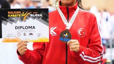 Bilecikli sporcu Elif Azra Yıldırım, Hırvatistan’da düzenlenen Balkan Şampiyonası’nda üçüncülük
