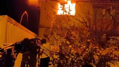 Bilecik’in Osmaneli ilçesinde dün gece bir evde çıkan yangın ekiplerin