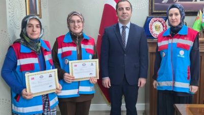 Bilecik’te “Vefa Projesi” kapsamında hizmet eden çalışanlara teşekkür belgesi ile