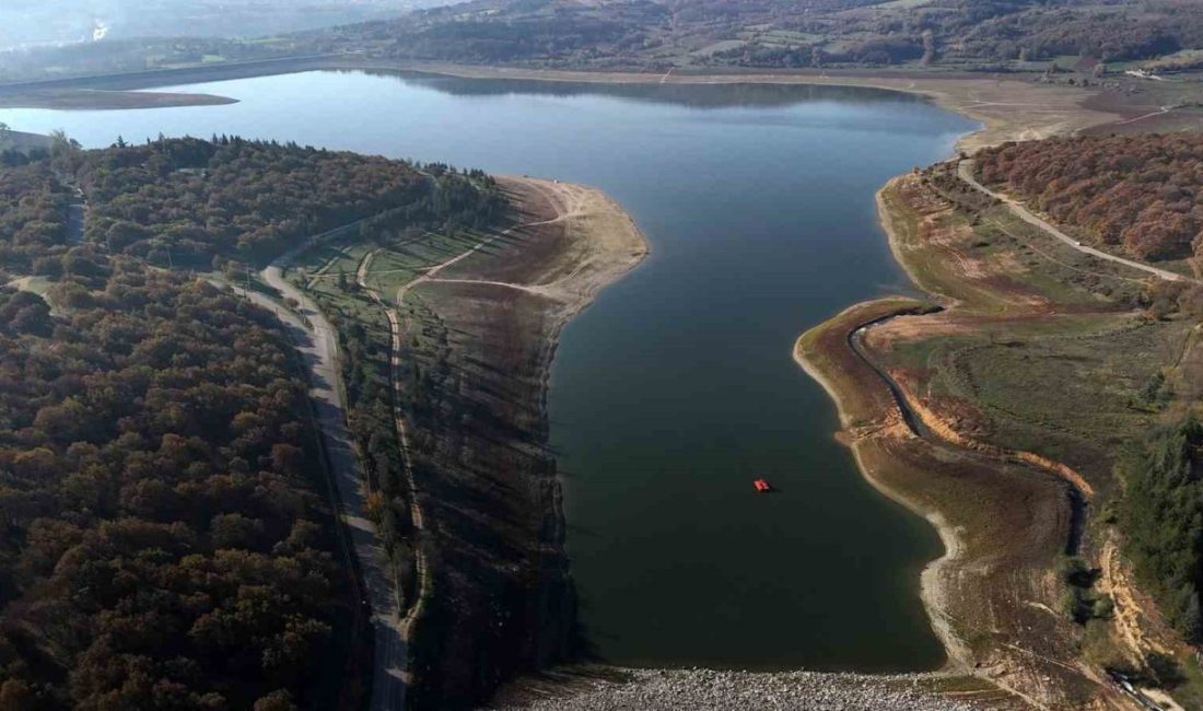 Bolu’nun içme ve kullanma suyu ihtiyacını karşılayan Gölköy Barajı Gölü’nde