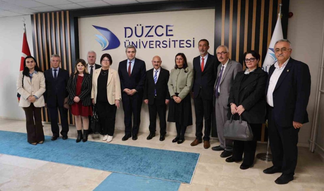 Gürcistan’ın Türkiye Büyükelçisi Archil Kalandia, Düzce Üniversitesi Rektörü Prof. Dr.