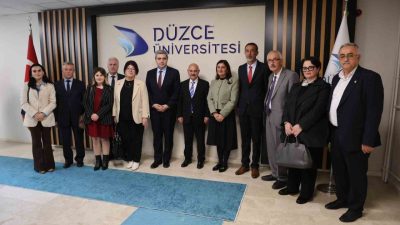 Gürcistan’ın Türkiye Büyükelçisi Archil Kalandia, Düzce Üniversitesi Rektörü Prof. Dr.