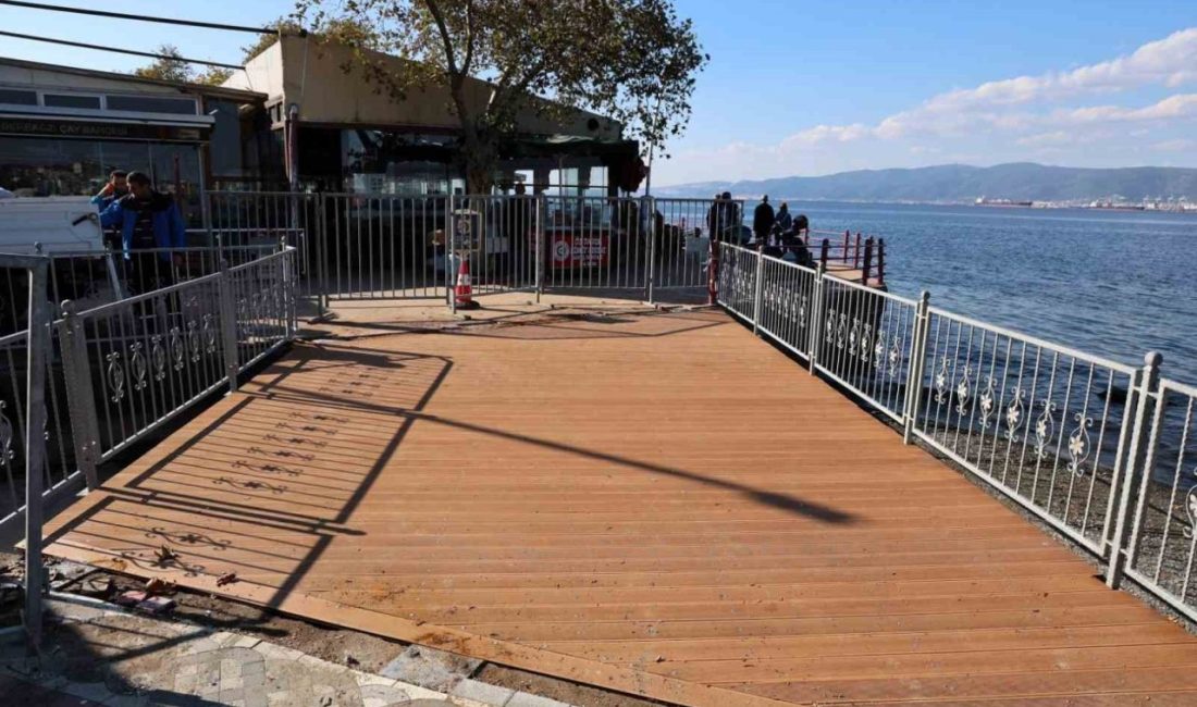 Kocaeli’de vatandaşların sahile güvenli, konforlu ve estetik bir şekilde ulaşımını