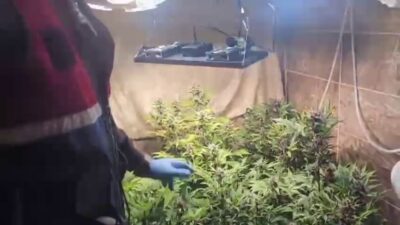 Sakarya’nın Geyve ilçesinde adeta uyuşturucu imalathanesine çevrilen eve jandarma ekiplerince