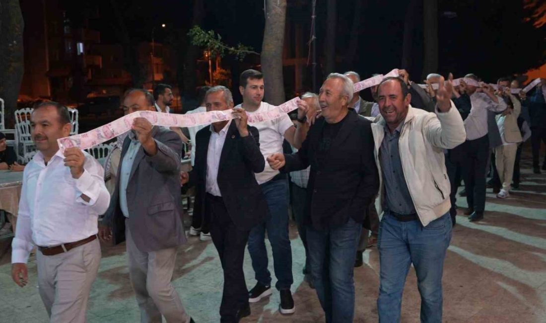 Bilecik’te bir düğünde gelin ile damada boyu 15 metreye ulaşan