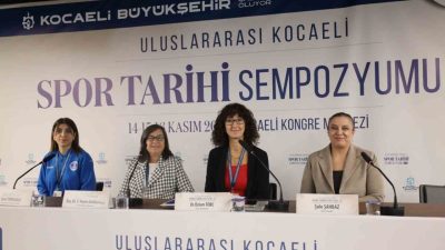 Kocaeli Spor Tarihi Sempozyumu’nun son gününde, kadın sporcuların yaşadıkları zorluklara