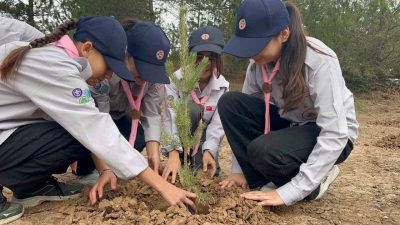 Kastamonu’nun İhsangazi ilçesinde “11 Kasım Milli Ağaçlandırma Günü” dolayısıyla düzenlenen
