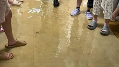 Bilecik’te yapımı bu yıl tamamlanan kız yurdunu su bastı. 2019