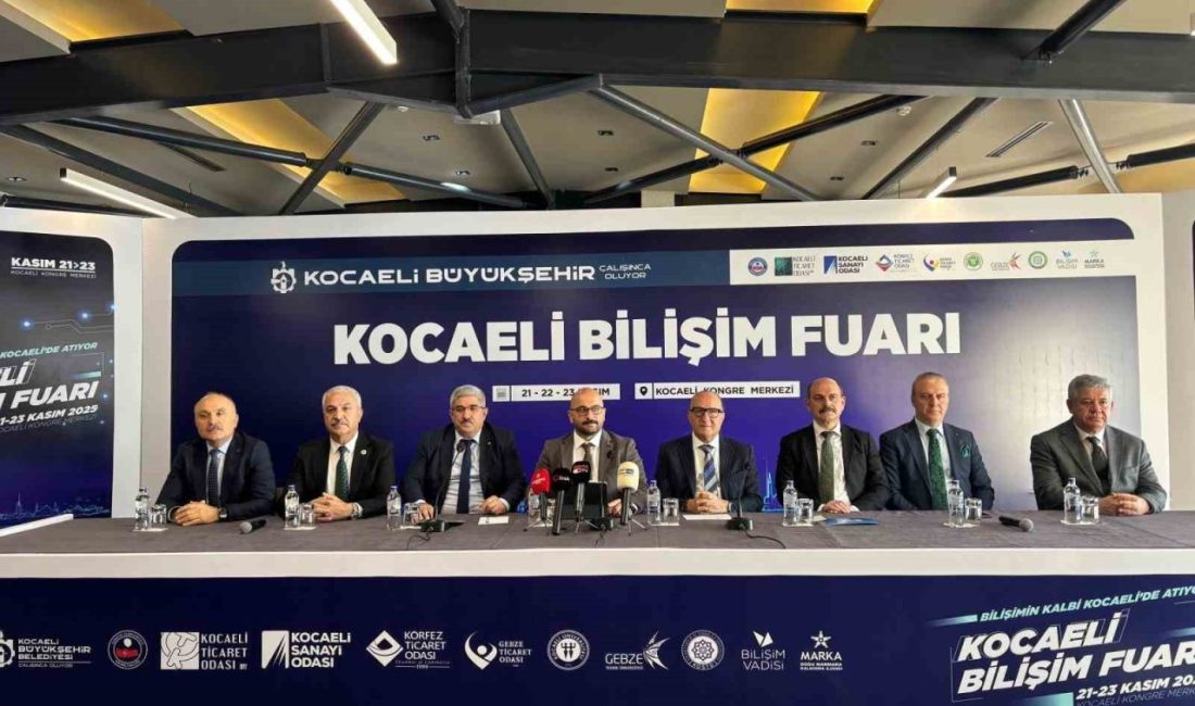 Kocaeli Bilişim Fuarı başlıyor: Şehirde ilk kez 5G deneyimlenecek Kocaeli’de 21-23 Kasım tarihlerinde düzenlenecek Kocaeli Bilişim Fuarı’nın tanıtım toplantısı
