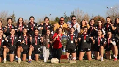 Ankara’da düzenlenen Kadınlar Türkiye 15’li Ragbi Ligi finalinde, İstanbul Firuzköy