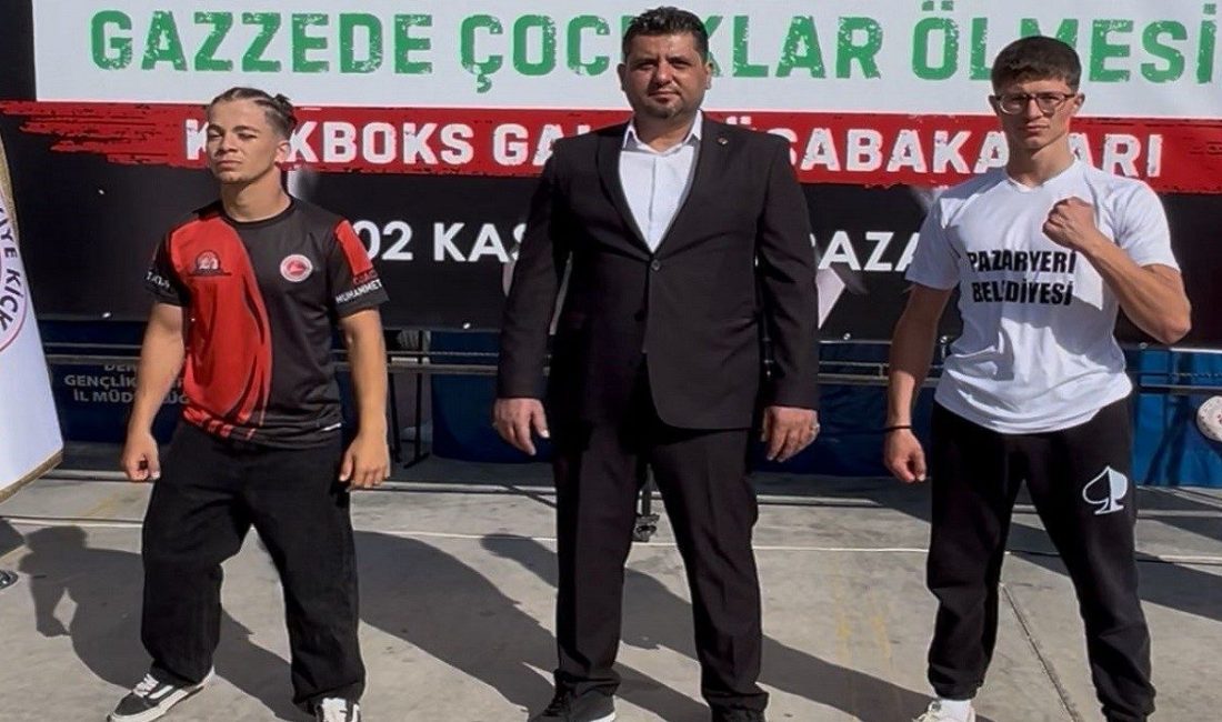 Pazaryerispor kick boksta zirveye çıktı Bilecik’in Pazaryeri ilçesinde sporcular, Denizli’de düzenlenen kick boks organizasyonunda şampiyon