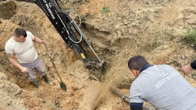 Bilecik’in Söğüt ilçesinde içme suyu şebekesinde meydana gelen arıza nedeniyle